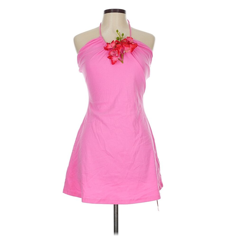 💯 Cider Tropical Bouquet Halter Mini Dress 💯